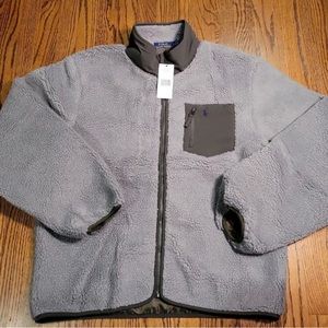 Polo Ralph Lauren Men Full-Zip Pony‎ Sherpa Fleece Coat Jacket XL